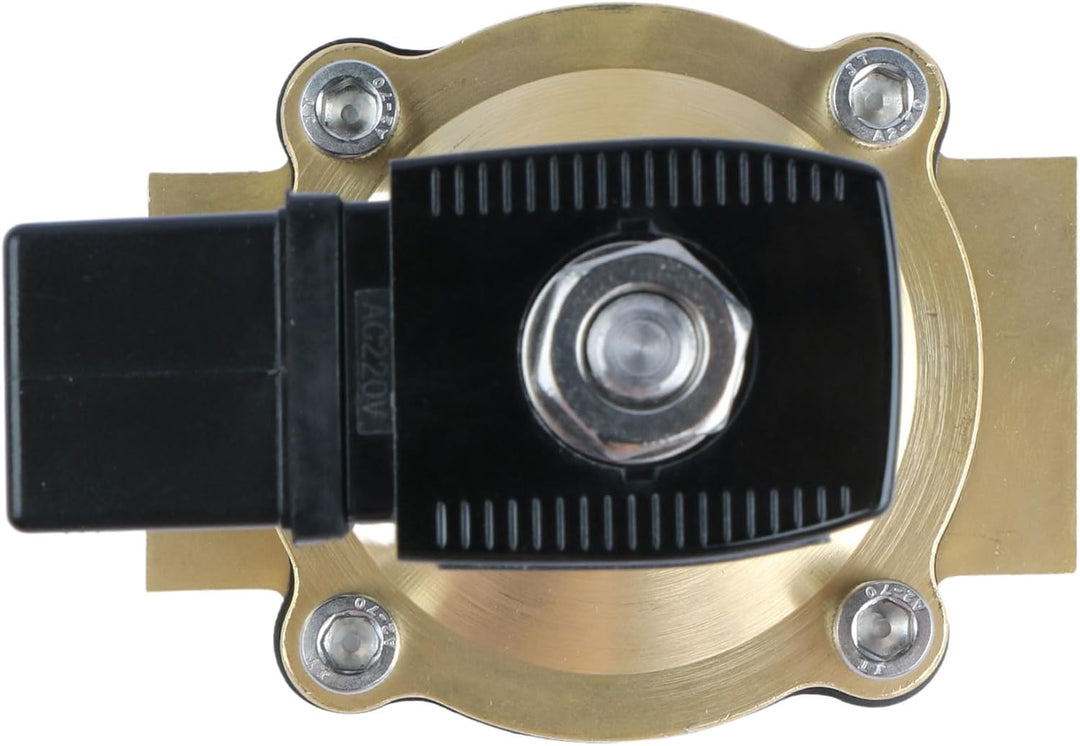 U.S. Solid Solenoid Valve Magnetventil Messing G 1" 24V DC Normal geschlossen NC 0-10 bar, elektrisc