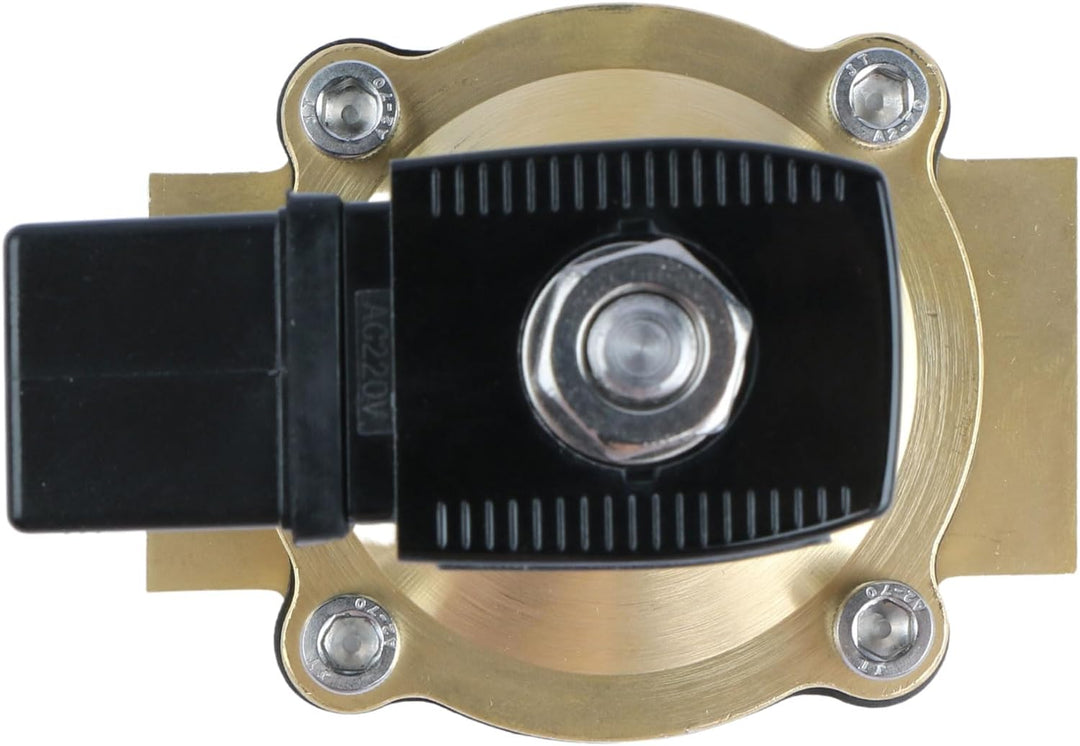 U.S. Solid Solenoid Valve Magnetventil Messing G 1" 12V DC Normal geschlossen NC 0-10 bar, elektrisc