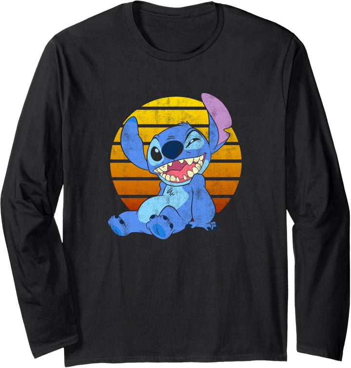 Disney Lilo & Stitch Sunset Portrait Langarmshirt