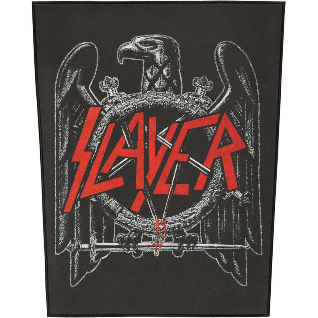 Slayer Black Eagle None Backpatch 25 x 35 cm Band-Merch, Bands Standard Standard, Standard Standard