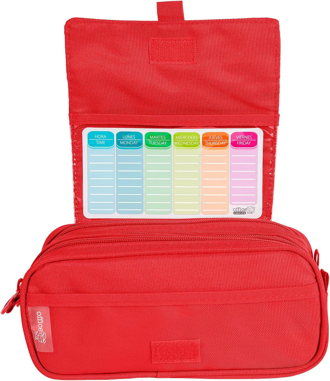 ColePack – Federmäppchen für die Schule, 3 Fächer, dreifaches Mäppchen mit erstklassigem Material, D