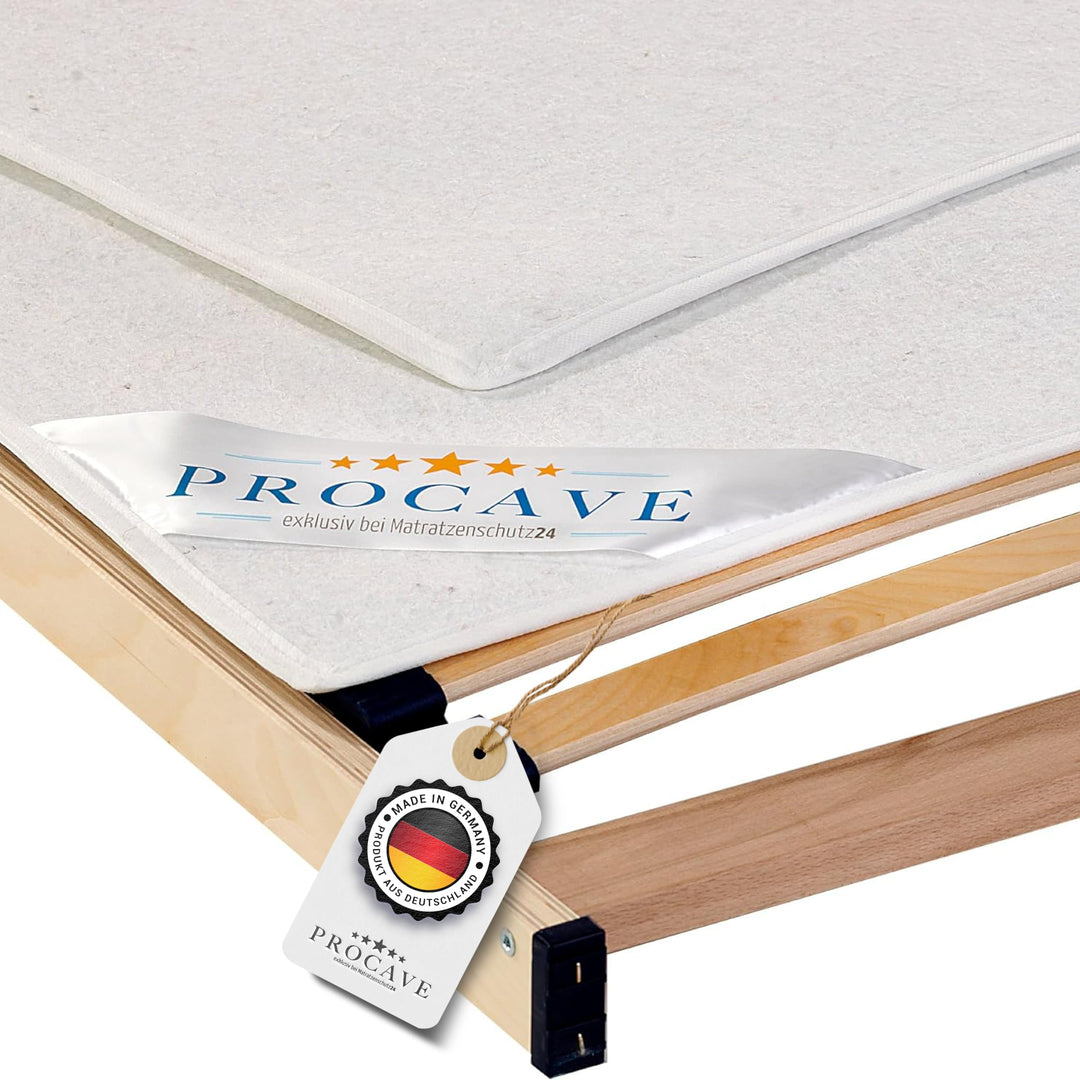PROCAVE | Hochwertiger Filzschoner für Lattenrost | Schützende Matratzenunterlage 90x200 cm | atmung
