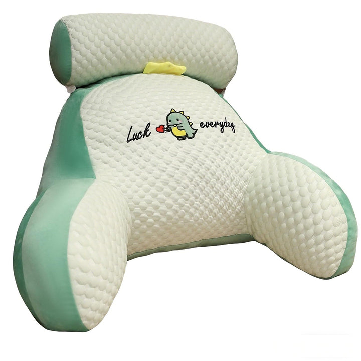Rückenkissen für Bett und Sofa mit Armlehnen Ergonomisches Lesekissen Erwachsene Atmungsaktives Lese
