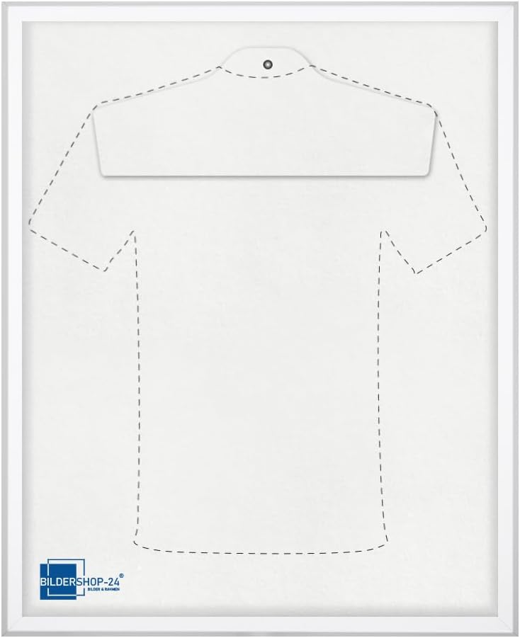 Bildershop-24 Objektrahmen Trikotrahmen VARIANTO35 60x80cm Weiss matt inkl. Bügel und Passepartout i