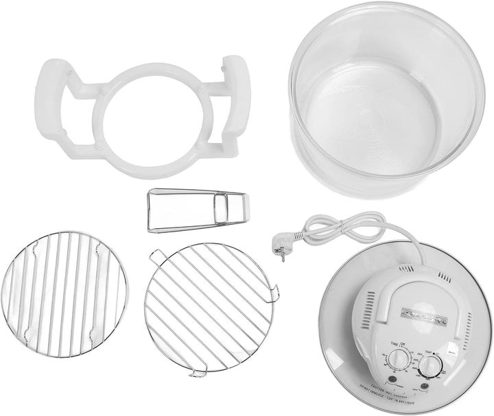Asixxsix 12 -l -Glasluft Frittyer, 65 ℃ Bis 250 ℃ Einstellbare Temperatur, 360 Grad Sichtbares Oille