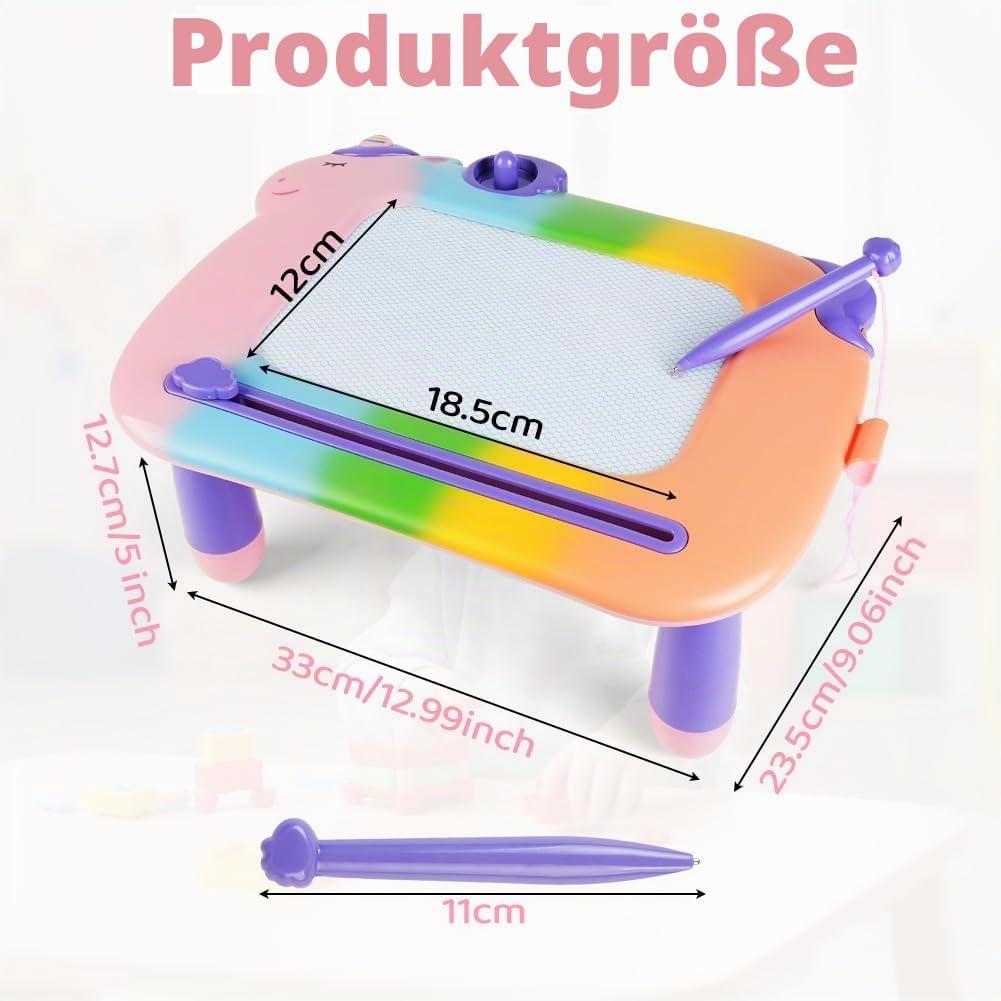 OFFCUP Magnetische Maltafel Kinder Zaubertafel ab 3 Jahr Bunt Magnetische Zeichenbrett Lernspielzeug
