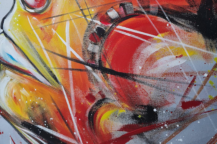 Monica Mirafiori I 100% HANDGEMALT I Gemälde Zwei Gesichter 90x90cm | Gemälde Handgemalt | Acrylgemä