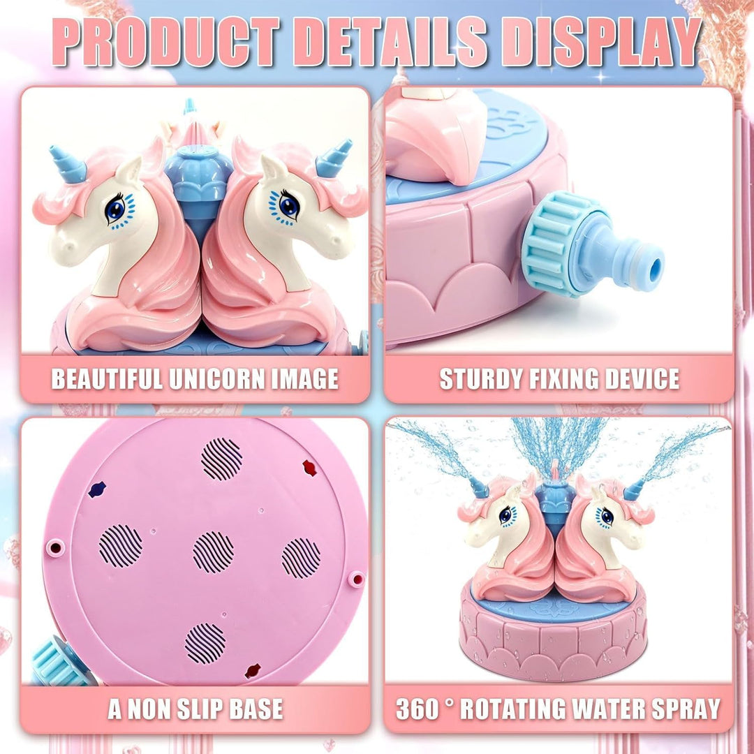 Wassersprinkler Kinder, Sprinkler Kinder Spielzeug, Einhorn Sprinkler Wasserspielzeug Kinder Outdoor