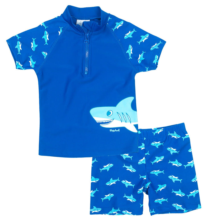 Playshoes Unisex Kinder Uv-Schutz Bade-Set zweiteilig Schwimmshirt Badeshorts Badebekleidung (1er Pa
