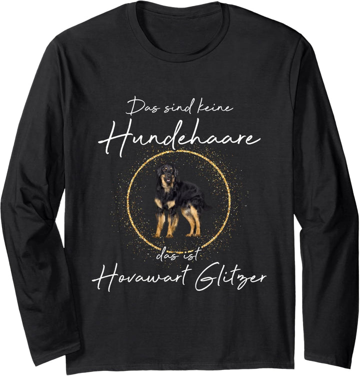 Das ist Hovawart Glitzer Hund Hunde Hundemama Pfote Langarmshirt