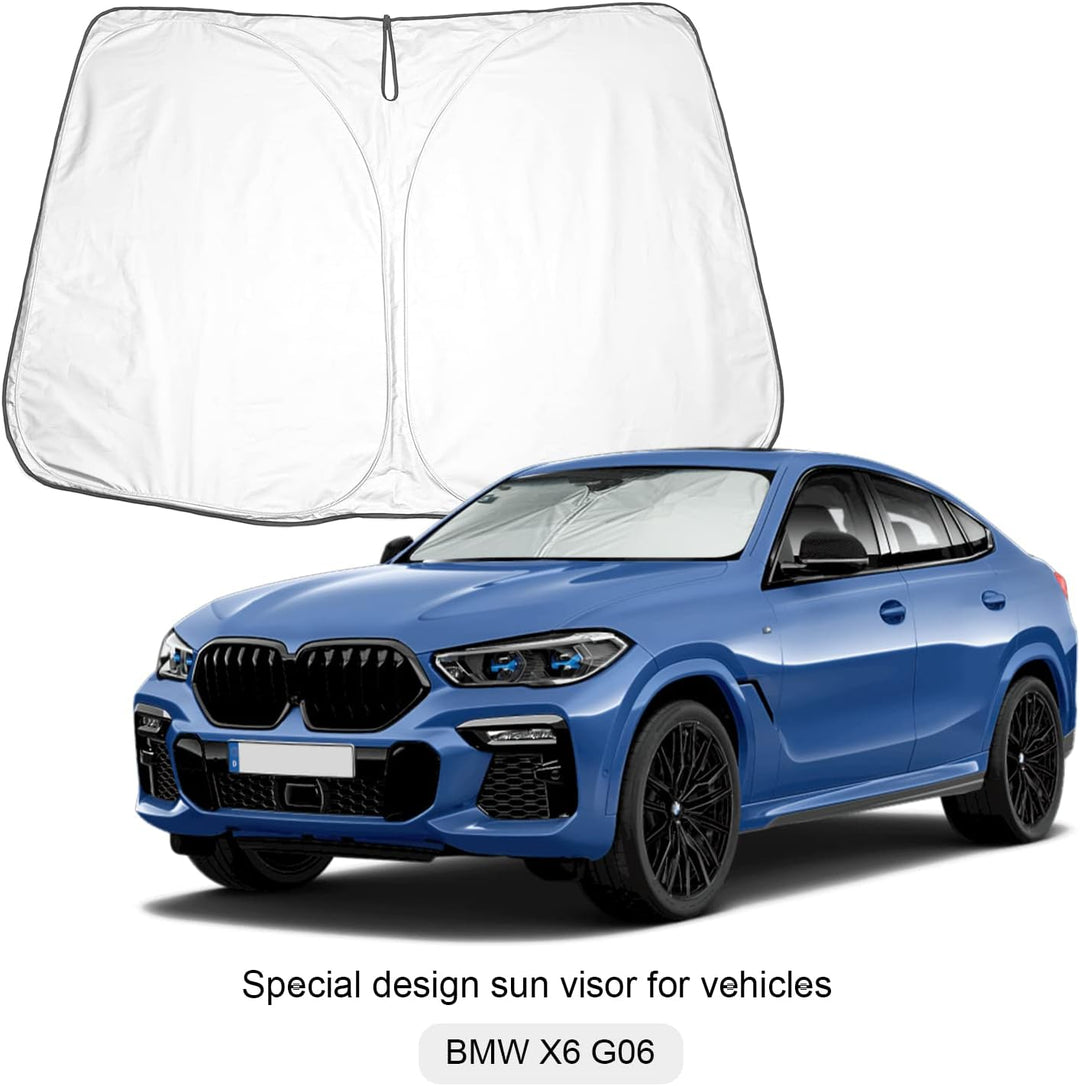 BIXUAN Sonnenschutz kompatibel mit BMW X6 G06 2020-2023 Windschutzscheibe für G06 das Auto Frontsche