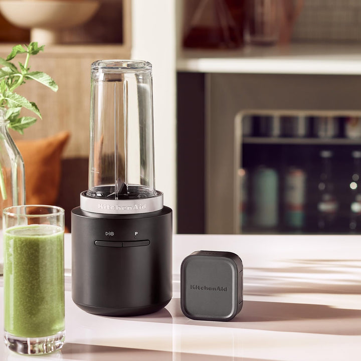 KitchenAid Kabelloser Personal Blender - Go Cordless - 473 ml BPA-freier Becher - Pulse-Taste - Edel