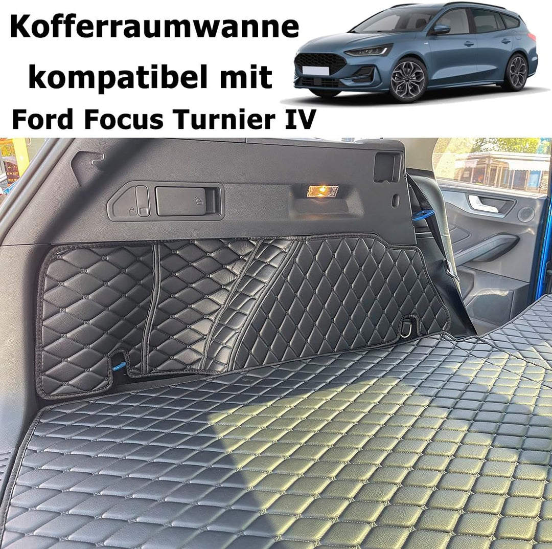 Kofferraumwanne kompatibel mit Ford Focus IV Turnier Kombi ab 9/2018 (obere/hohe Position) Kofferrau