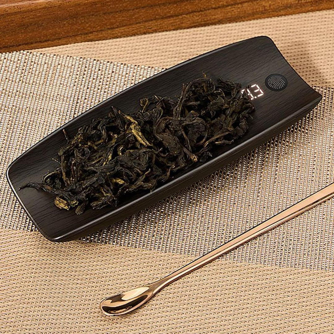 Matcha Teewaage, 0,1g Genauigkeit Elektronische Waage Wiederaufladbar, 500g Wiegegerät Tee Kaffee Me