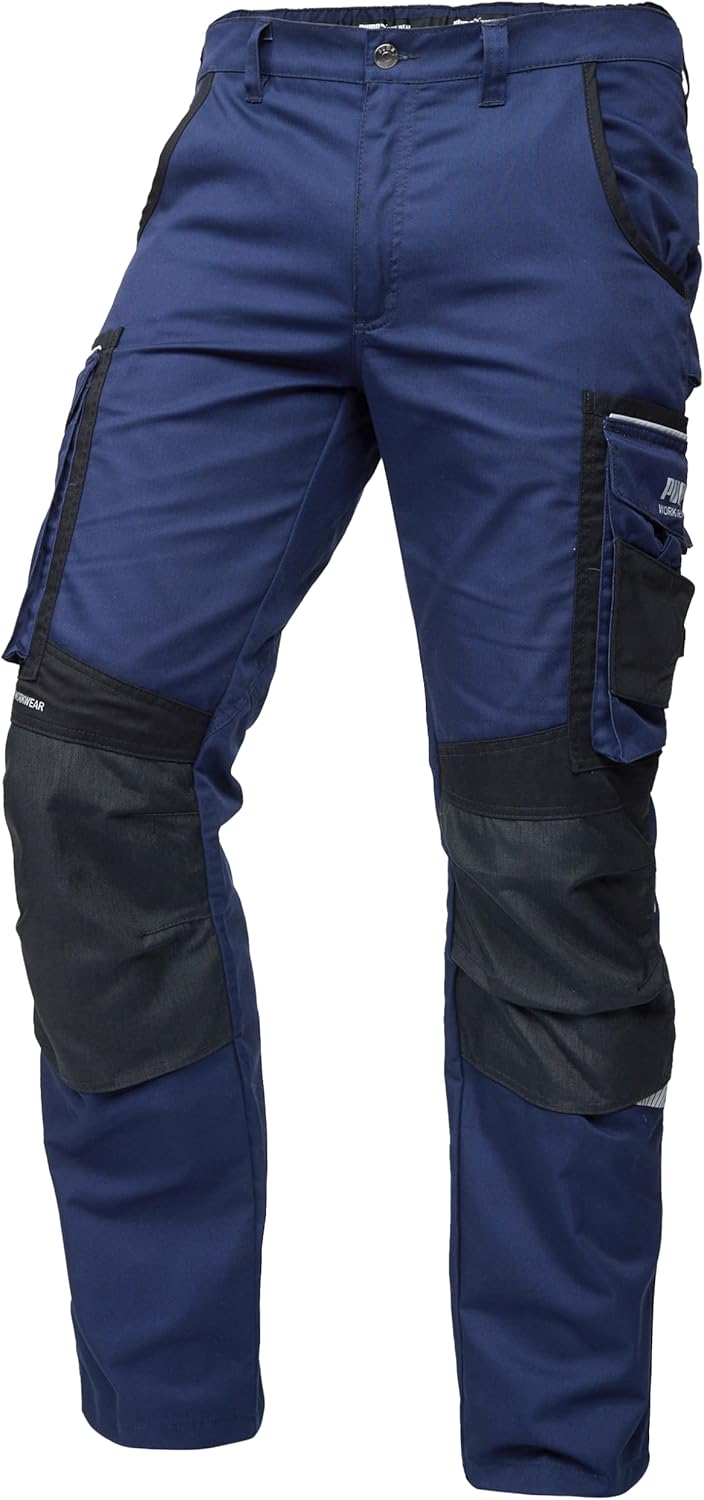 PUMA WORK WEAR Premium Arbeitshose mit vielen Taschen und extra verstärktem Nylon Gewebe 52 Marinebl