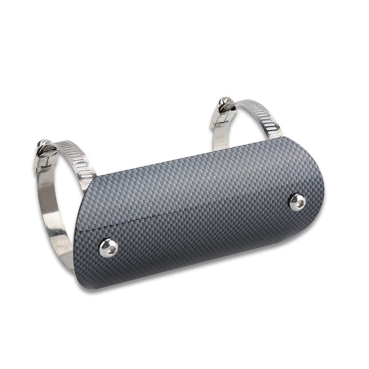 Motorrad Auspuffrohrschutz, robust langlebig einfach installieren stylisches Design Hitzeschild Edel