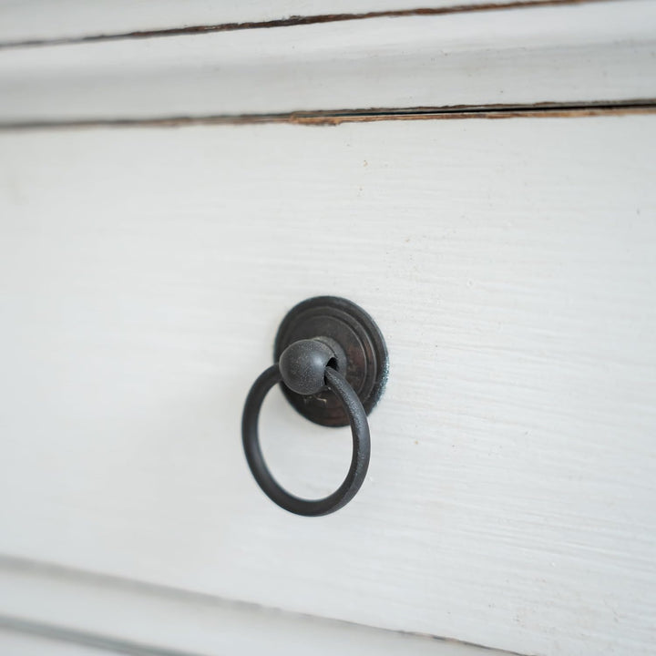 livasia Nachtschrank, Nachttisch, Kinderzimmerschrank, Kommode, aus Bali (Handarbeit) (weiss), Weiss