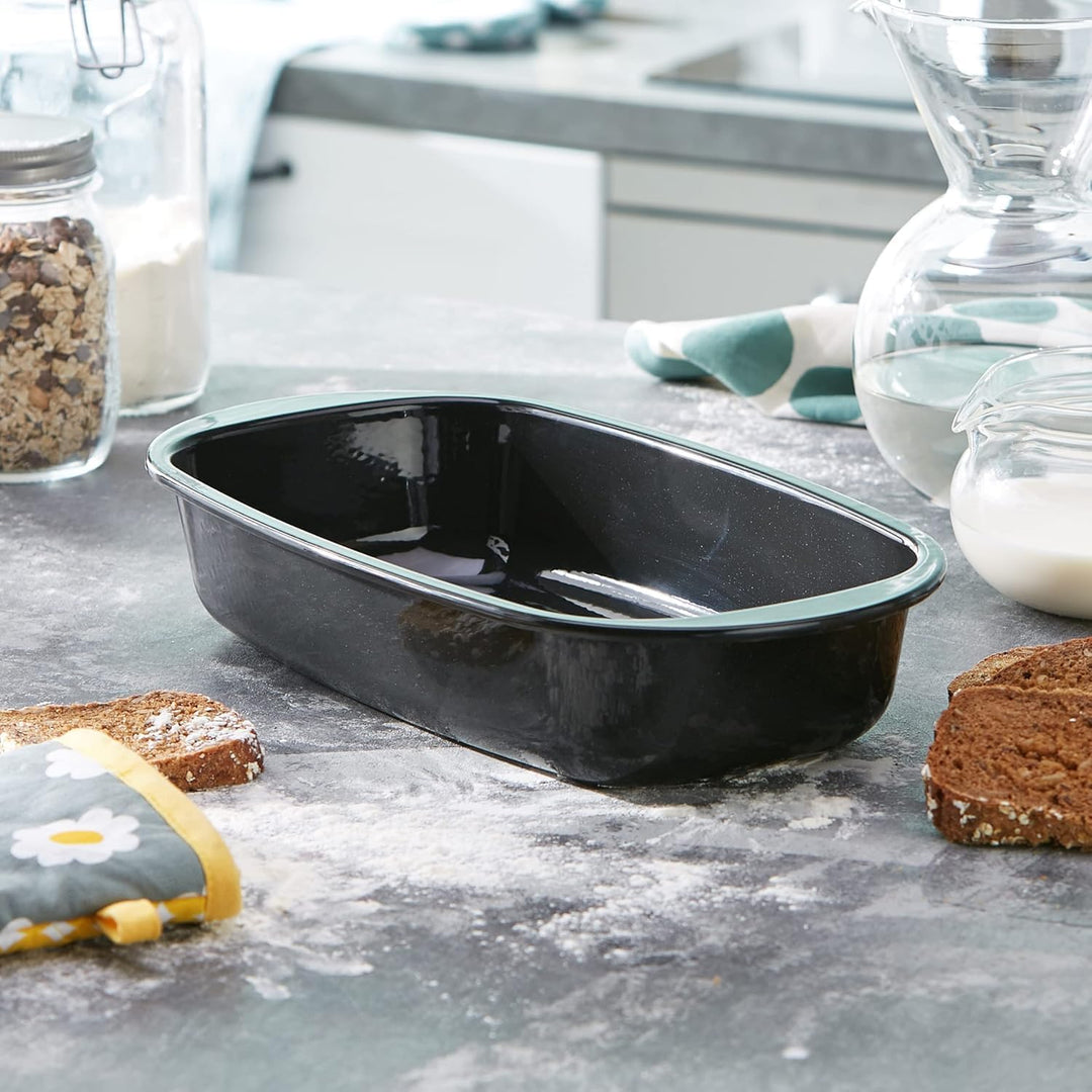 Westmark Brotbackform - hochwertige Emaille Backform für Brot wie vom Bäcker - 32 cm - für gleichmäs