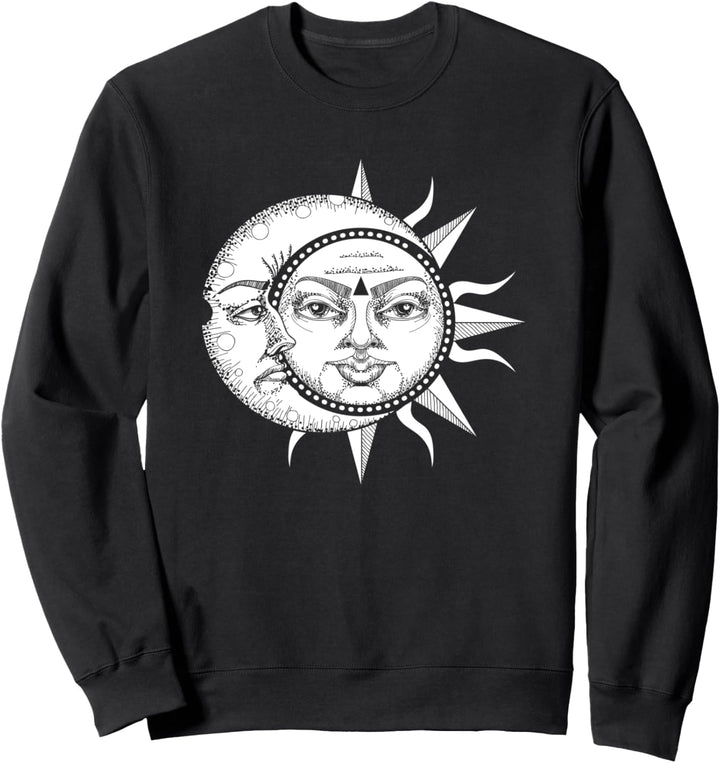 Sonne Mond Astronomie Astronom Astrologie Galaxie Planeten Sweatshirt