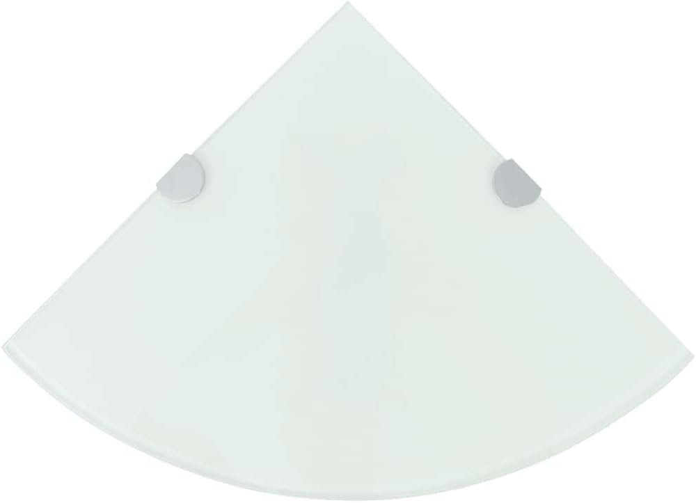 FIRBNUS Eckregal Badregal 2 STK. 35x35x0,8 cm Regalboden Glas Glasregalboden Bad Regal Glas Schweben