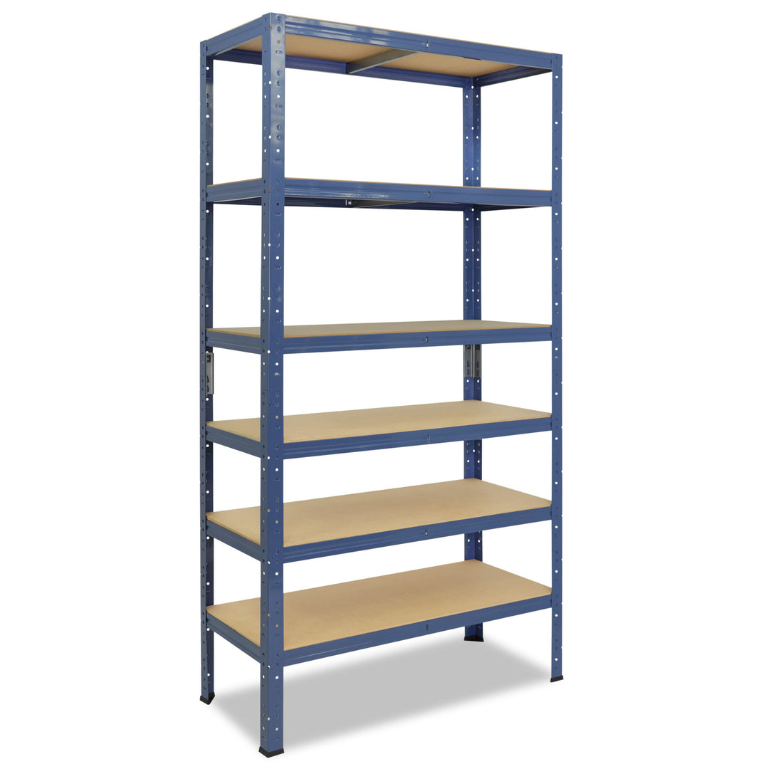 shelfplaza® 200x30x40cm Home Schwerlastregal blau/Metallregal mit 6 Böden/Kellerregal Metall, Garage