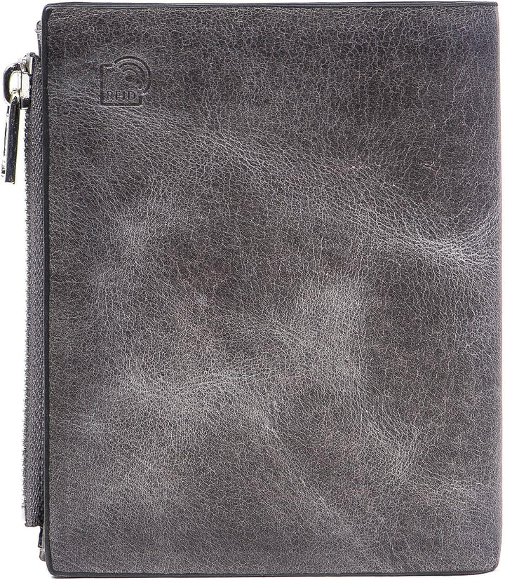 Solo Pelle® Slim Wallet KOMPA mit Münzfach [bis zu 13 Karten] Slimwallet [RFID-Schutz] Kartenetui [L