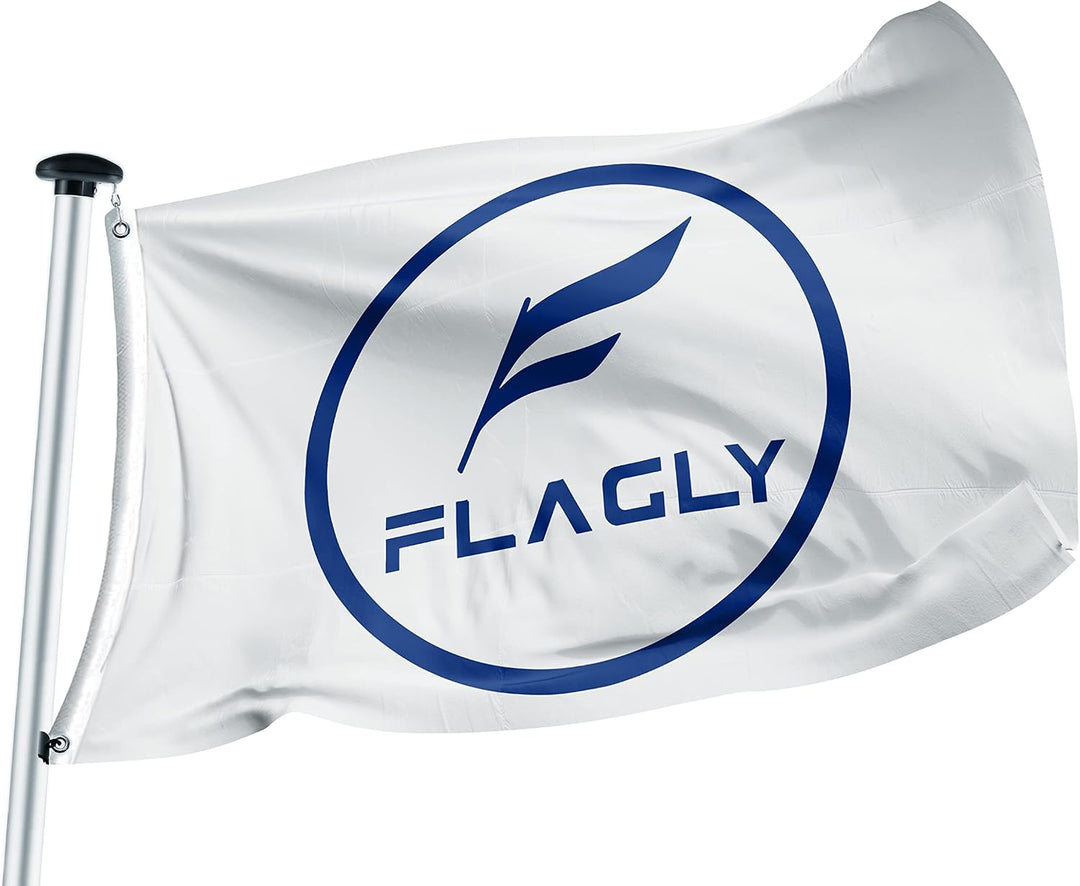 FLAGLY Premium Langwimpel Dänemark 160g/m² Stoffgewicht, robustes und witterungsbeständiges Schiffsf