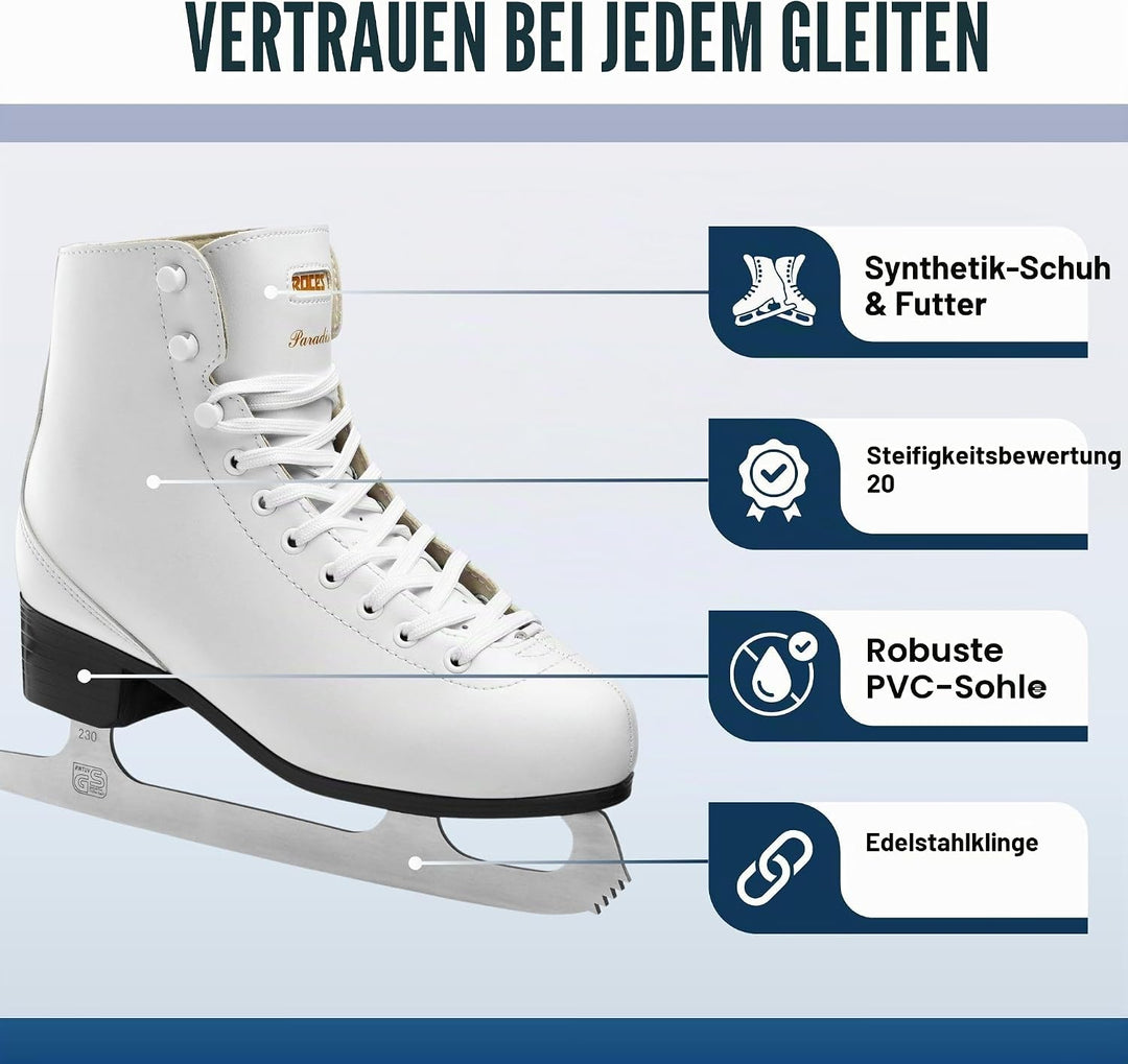 Roces Kinder Paradise/Lama Schlittschuh 34 Weiss, 34 Weiss