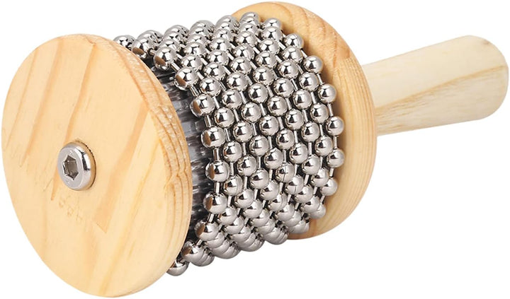 Hölzernes Cabasa Mini Cabasa Musikinstrument Hand Shaker Percussion Instrument mit Metallperlen