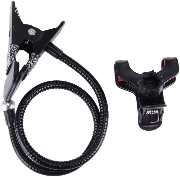 Flexible Metal Long Arm Lazy Bracket Holder with Phone Clamp & Desk Clip. Multi-Function: Desktop, B