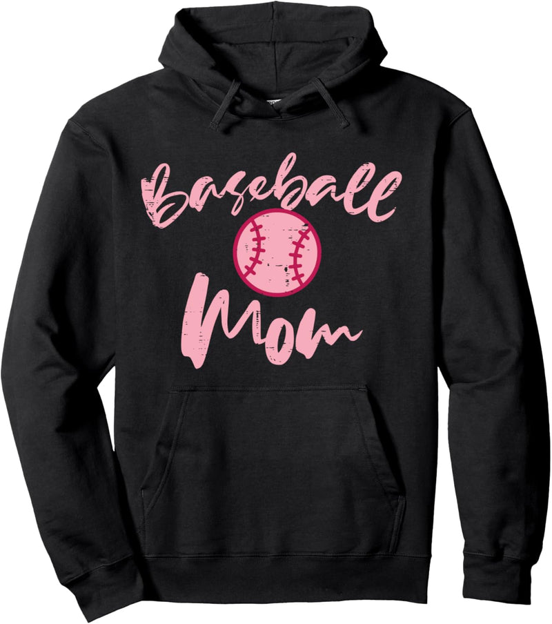 Baseball Cute Mothers Day Sports Mom Mama Mommy Women Pullover Hoodie