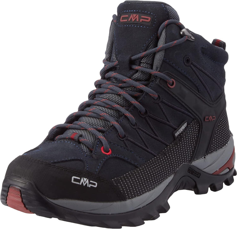 CMP Herren Rigel Mid Shoe Wp Trekking-& Wanderstiefel 39 EU Asphalt Syrah, 39 EU Asphalt Syrah