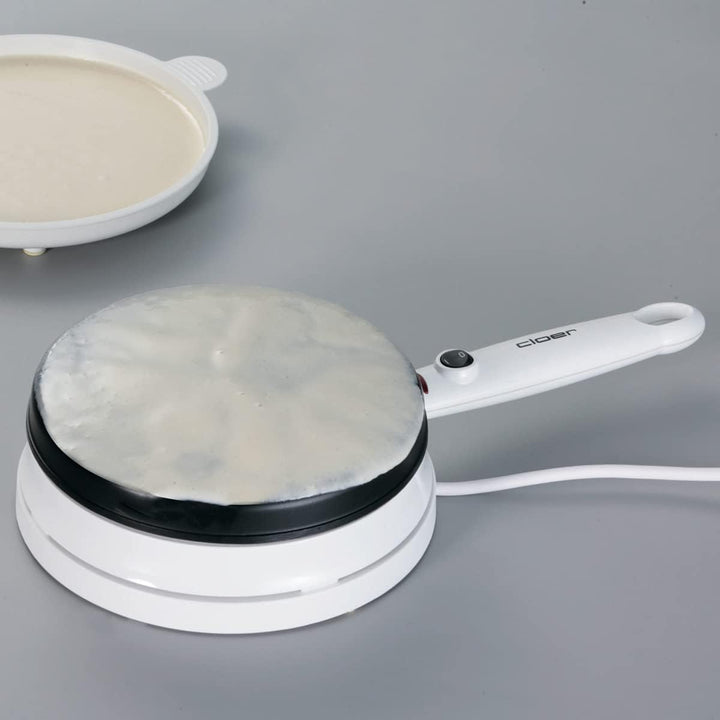 Cloer 677 Crêpe-Maker-Cordless für hauchdünne Crêpes, 700 W, Backfläche mit 18,5 cm Durchmesser Sing