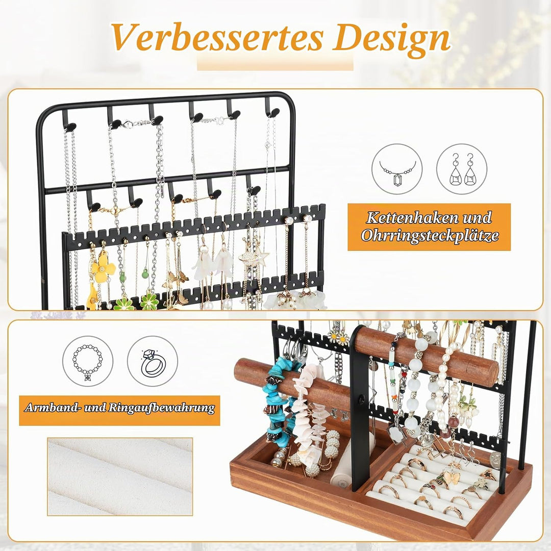 Kingling Schmuckständer Schmuckhalter, Schmuckaufbewahrung Ketten Schmuck Ständer, Schmuck-Organisat