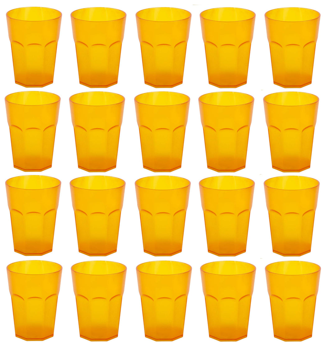Engelland 20x Kunststoffbecher Trinkbecher Party-Becher Plastikbecher Trink-Gläser Mehrweg Coktailbe