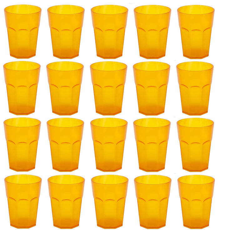 Engelland 20x Kunststoffbecher Trinkbecher Party-Becher Plastikbecher Trink-Gläser Mehrweg Coktailbe