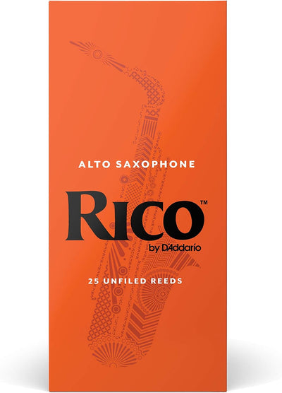 Rico by D'Addario Saxophon Blätter | Hochpräzise gefertigt | Alt Saxophon Blätter 2,5 Stärke | 25er-