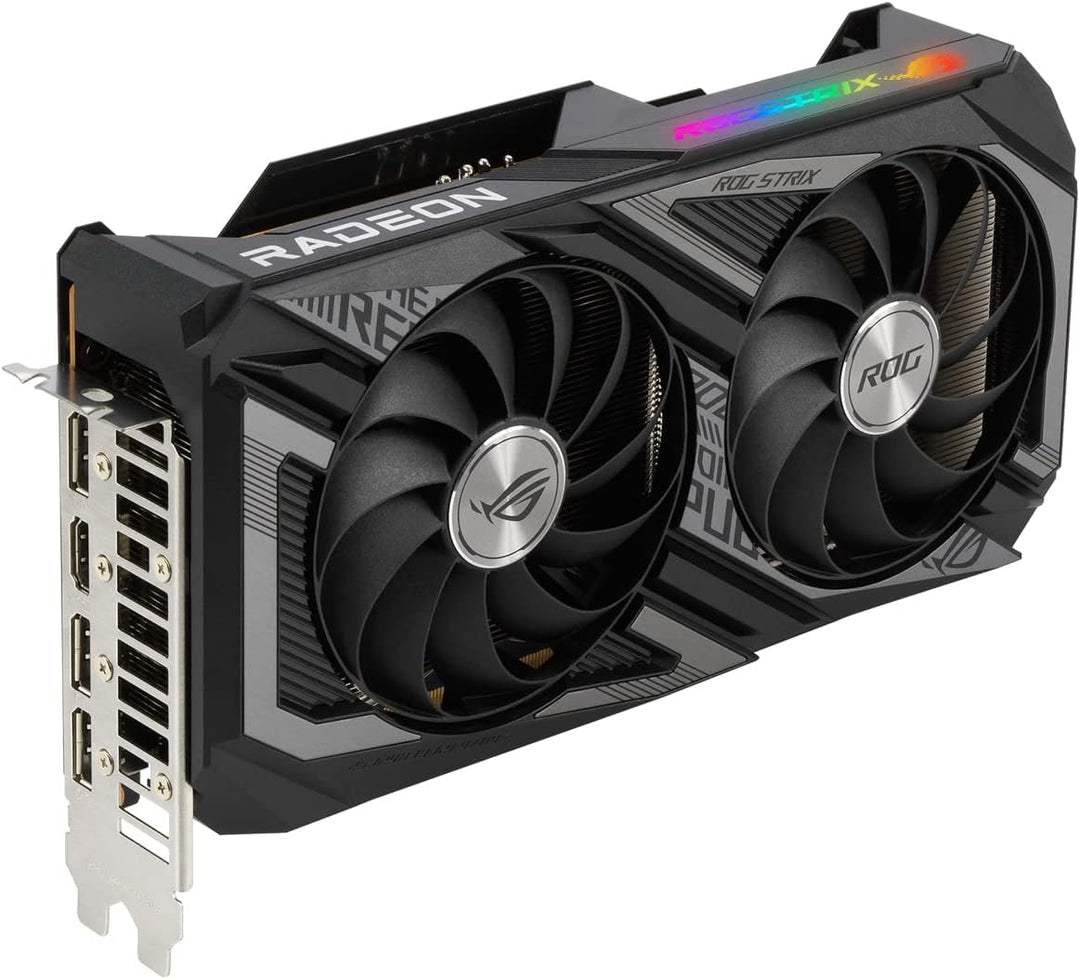 ASUS ROG Strix AMD Radeon RX 6600XT OC Gaming Grafikkarte (8GB GDDR6, PCIe 4.0, Aura Sync, HDMI 2.1,