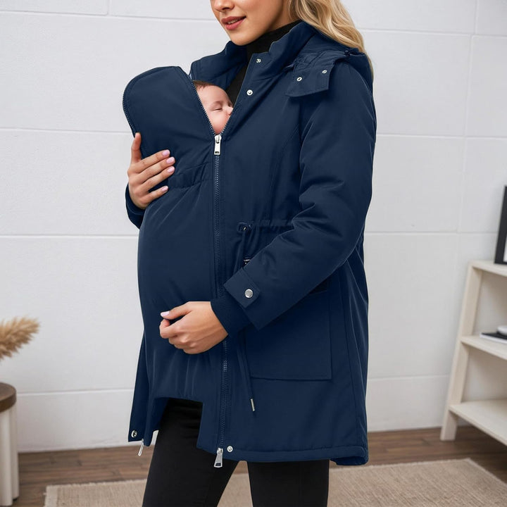 Hanraz Umstandsjacke Winter Schwanger Umstandswinterjacke Umstandsmode Bequemes Jacken Für Schwanger