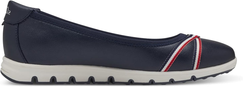 s.Oliver Damen Ballerinas Flach Bequem 40 EU Navy, 40 EU Navy