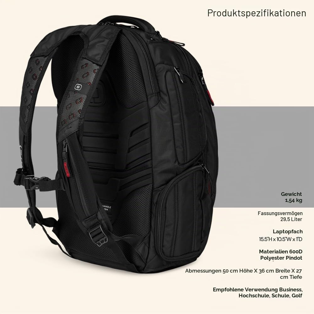 OGIO Renegade RSS Rucksack Einheitsgrösse Schwarz, Einheitsgrösse Schwarz