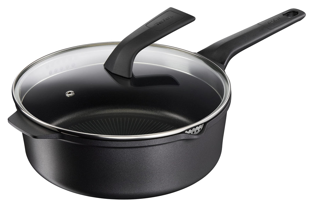 Tefal E24933 Robusto Aluguss Schmorpfanne 26 cm mit Deckel | einfache Reinigung | Antihaftversiegelu
