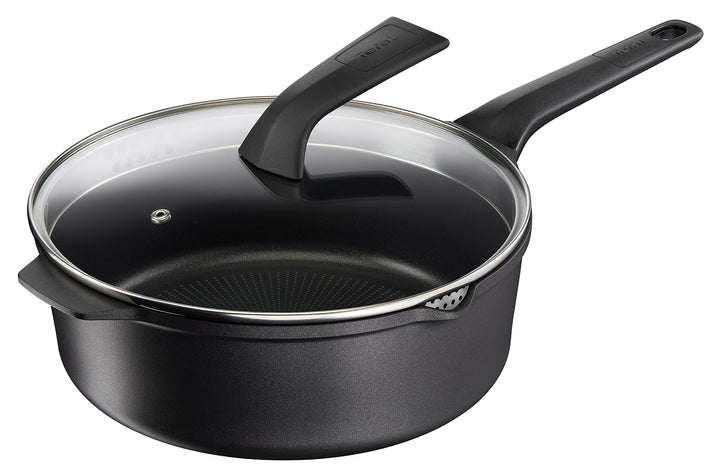 Tefal E24933 Robusto Aluguss Schmorpfanne 26 cm mit Deckel | einfache Reinigung | Antihaftversiegelu