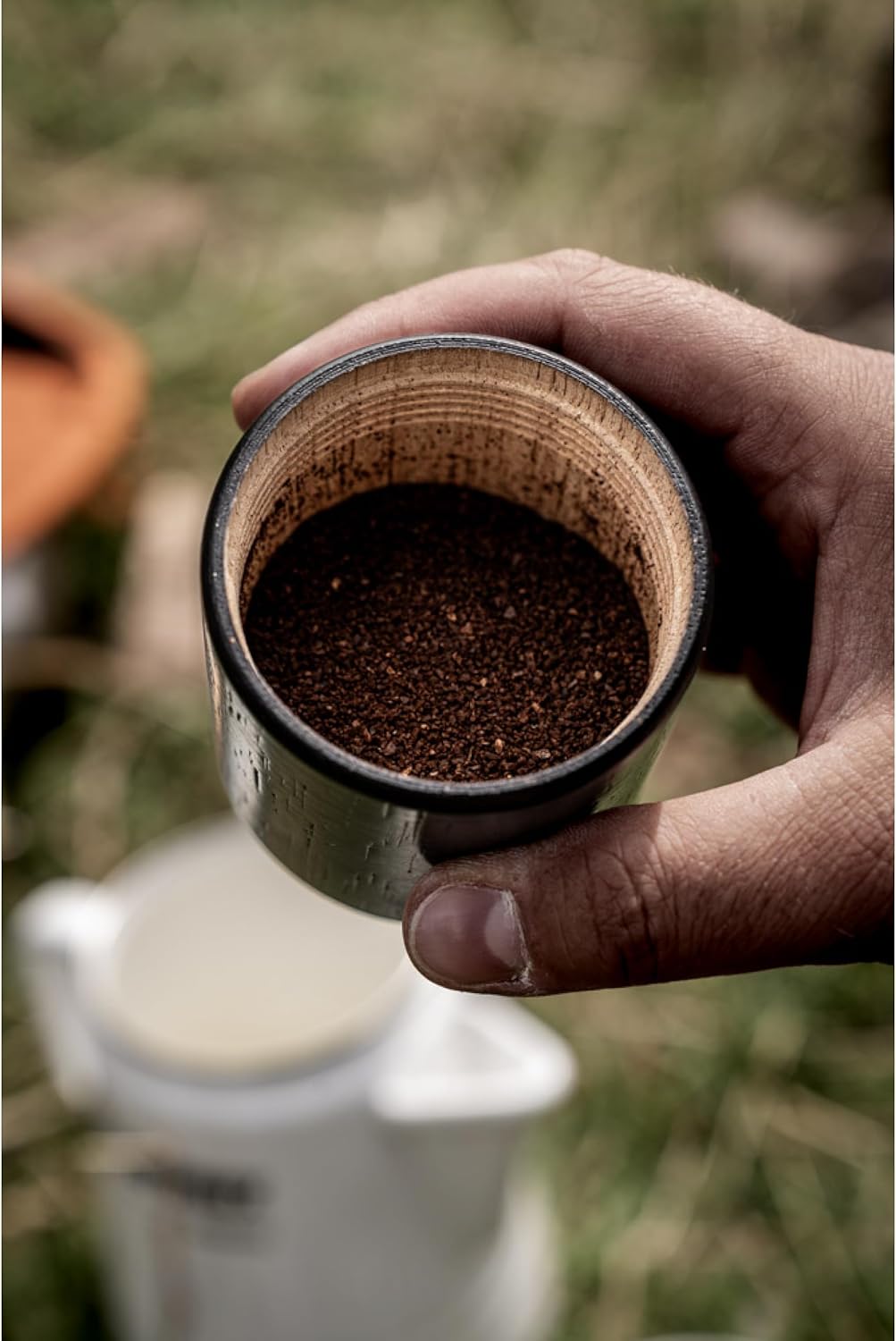 Petromax Handkaffeemühle Mahlwerk aus Gusseisen Mahlgrad einstellbar in 5 Stufen