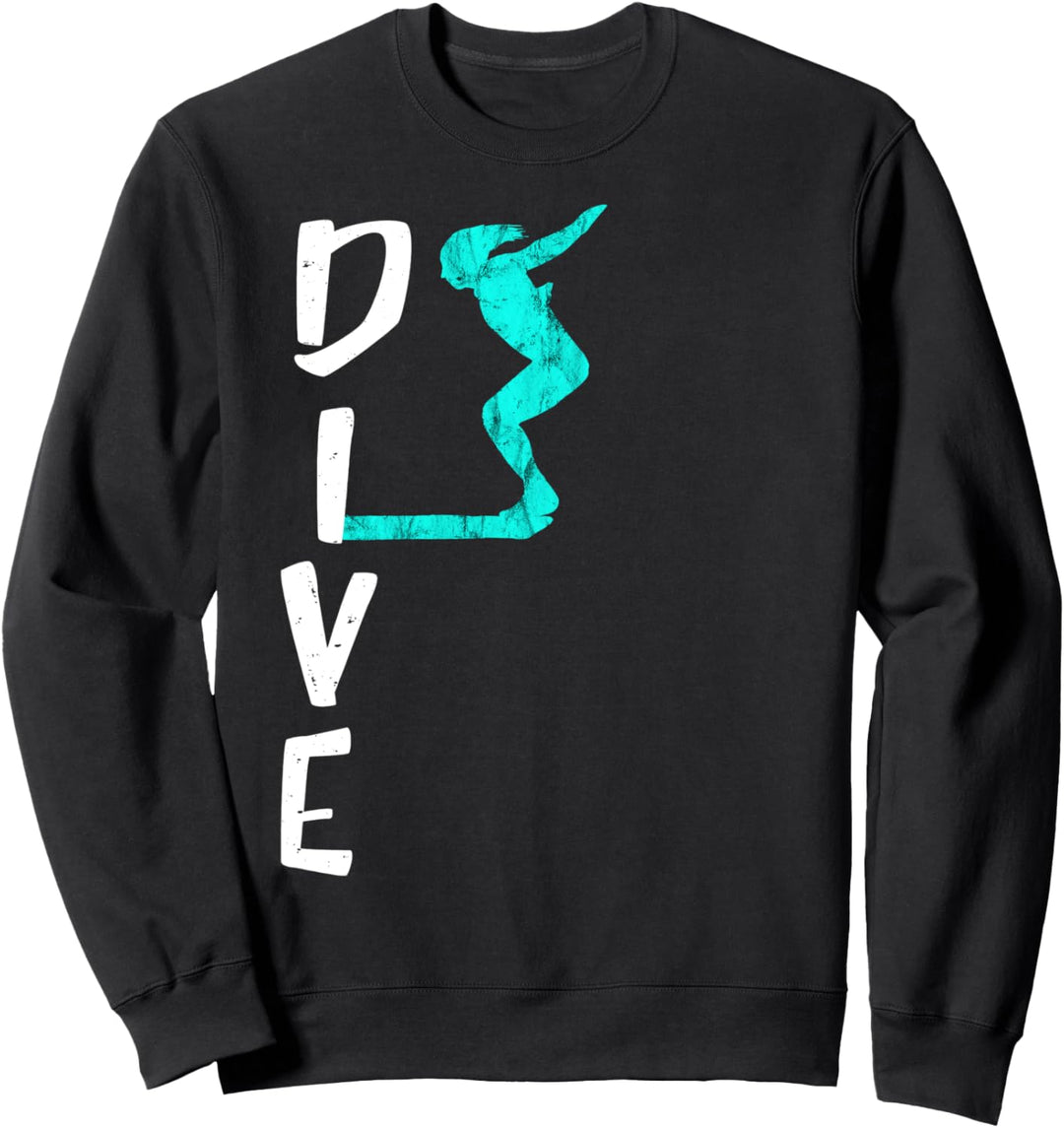 Dive Turmspringen Springbrett Turmspringer Sweatshirt