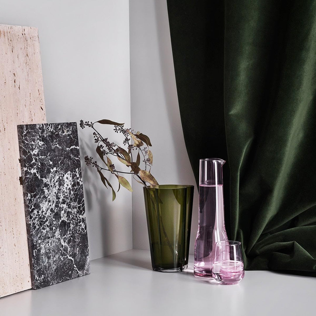 Iittala Vase Aalto 220 mm Grün aus Glas, 220 mm Grün