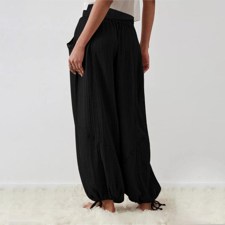 Chanpning Hose Damen Sommer Grosse Grössen Leicht Lang Stoffhose Lockere Hose Damen Sommer Damen Ste