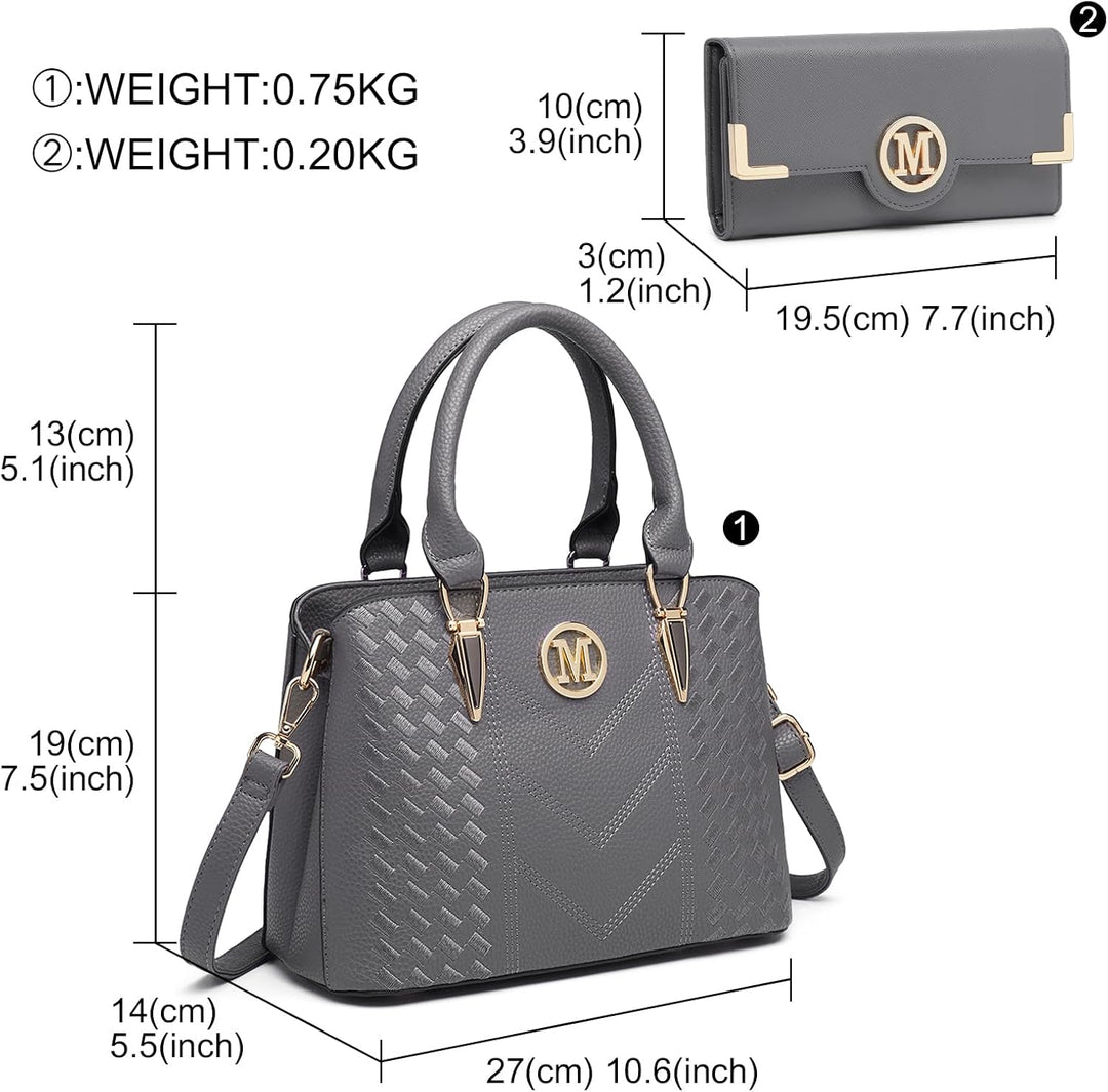 Miss Lulu Handtasche Damen, Handtasche Damen Mittelgross Tasche Damen Mittelgross Elegant Henkeltasc