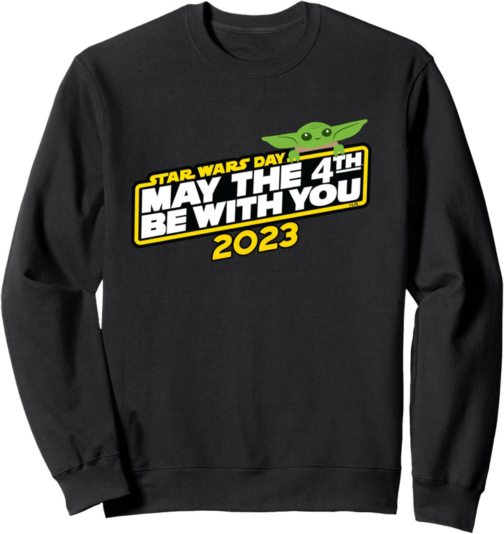Star Wars Day May the 4th Be With You 2023 Logo Grogu Sweatshirt