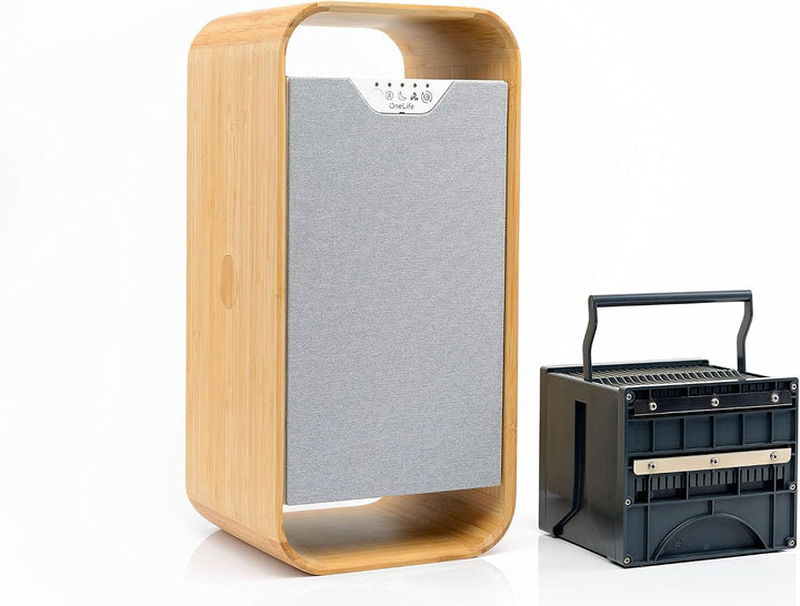 OneLife X Design-Luftreiniger | waschbarer Filter | keine Filterkosten | entfernt 99,99% Pollen, Sta